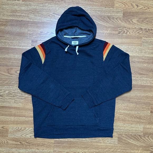 Marine Layer Banks Pullover Hoodie in Navy Heather, Medium - Picture 1 of 1